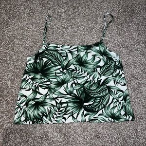 Lightly worn H&M Leaf Print Tank Top in Size XS